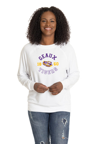 LSU Tigers Long Sleeve Rylee Raglan Top