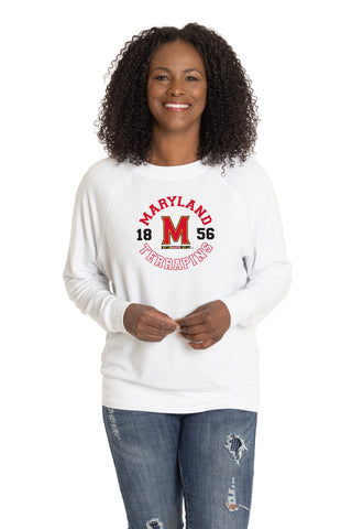 Maryland Terrapins Long Sleeve Rylee Raglan Top