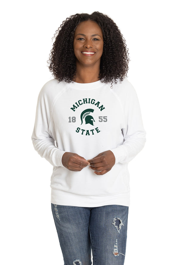 Michigan State Spartans Long Sleeve Rylee Raglan Top