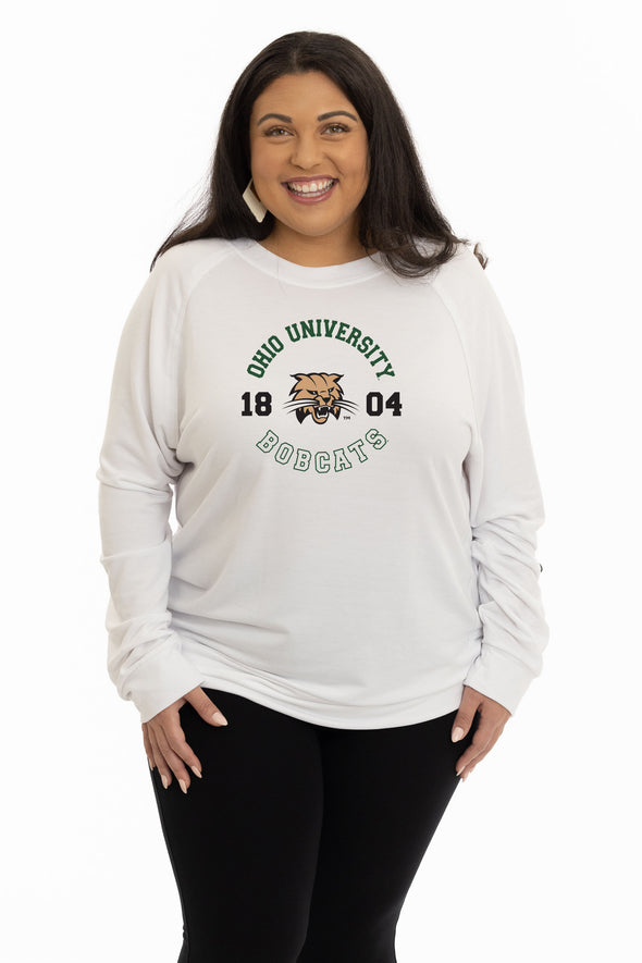 Ohio Bobcats Long Sleeve Rylee Raglan Top