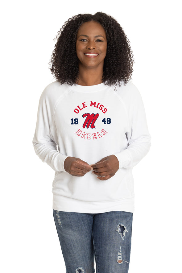 Ole Miss Rebels Long Sleeve Rylee Raglan Top