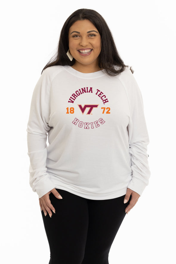 Virginia Tech Hokies Long Sleeve Rylee Raglan Top