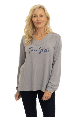 Penn State Nittany Lions Waverly Waffle Knit Top