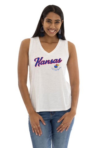 Kansas Jayhawks Sloan V-Neck Tank