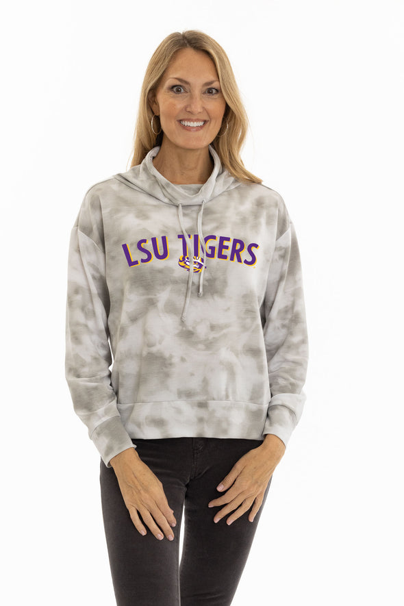 LSU Tigers Maddie Mock Neck Pullover