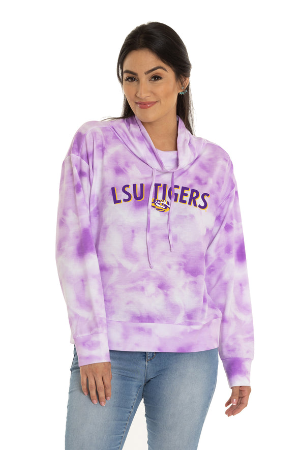 LSU Tigers Maddie Mock Neck Pullover