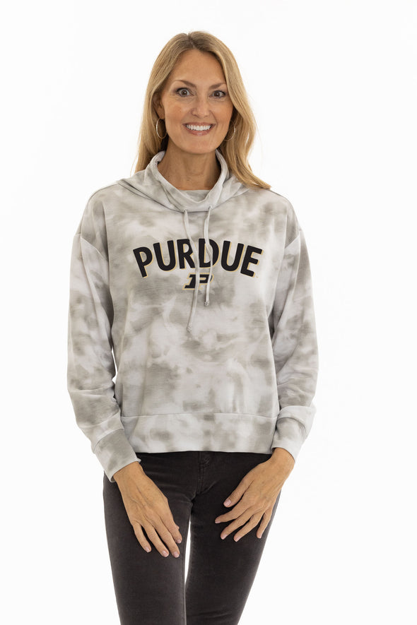 Purdue Boilermakers Maddie Mock Neck Pullover