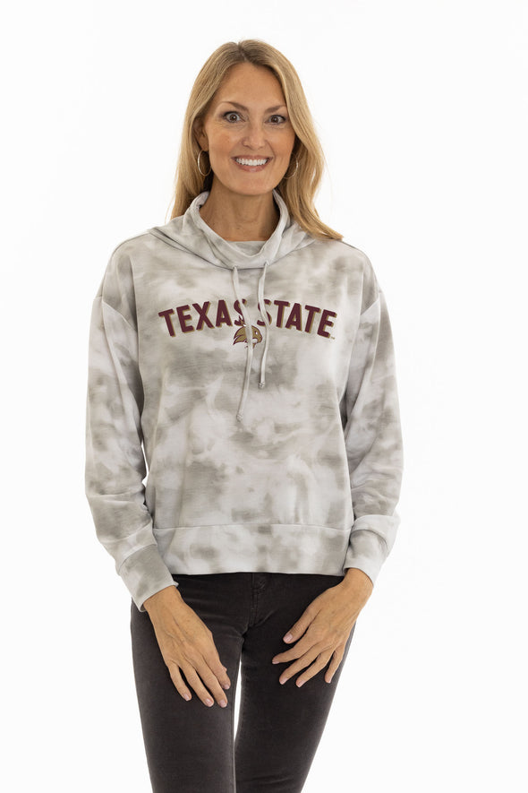 Texas State Bobcats Maddie Mock Neck Pullover