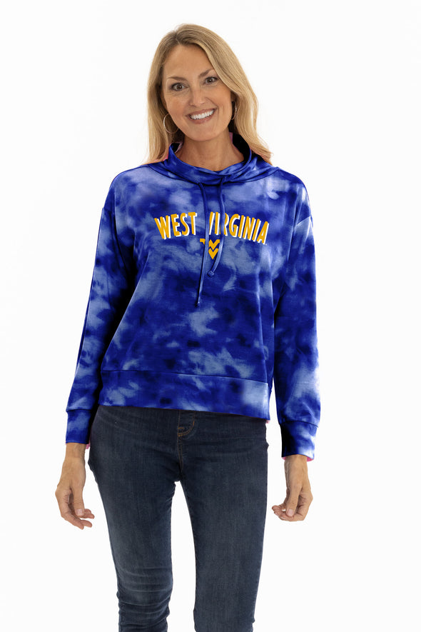 West Virginia Mountaineers Maddie Mock Neck Pullover