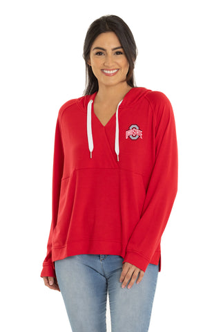 Ohio State Buckeyes Christine Cross Front Hoodie