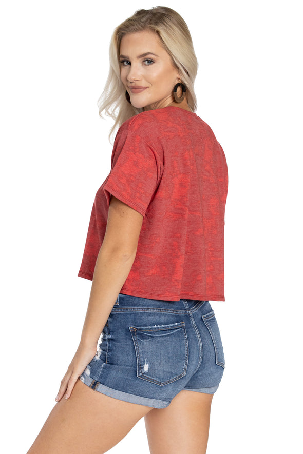 Ohio State Buckeyes Kimberly Crop Tee